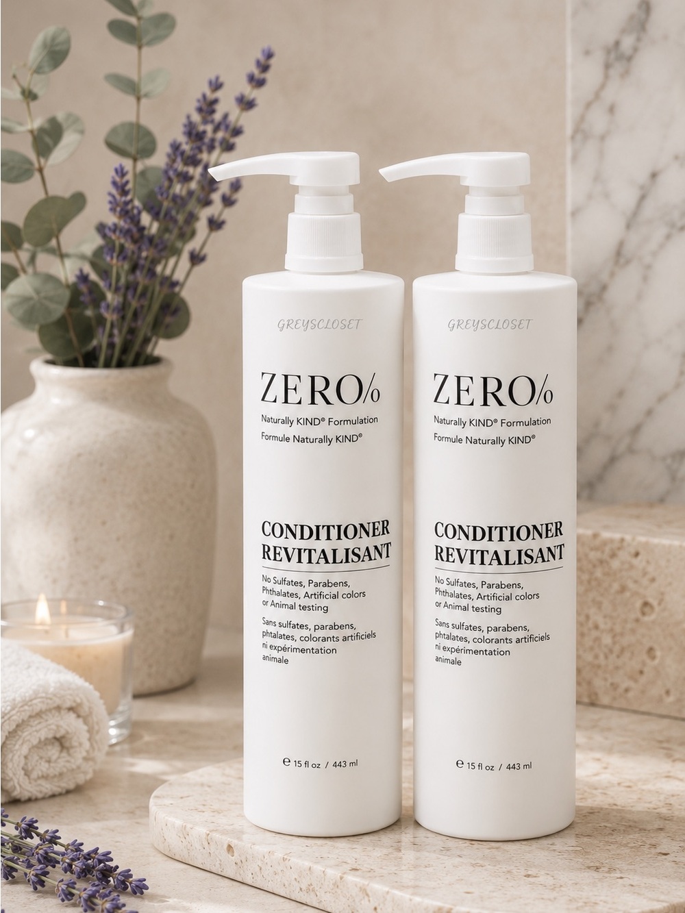 (2 PACK) CONDITIONER ZERO% / 15 fl.oz.